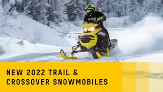 New 2022 Trail amp Crossover Snowmobile Models  Walkaround [upl. by Urbas532]