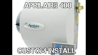 Aprilaire model 400 humidifier installation HVAC [upl. by Tahmosh468]