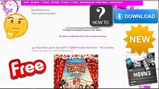 How To Downloads Movies in Worldfree4U Website [upl. by Releyks105]