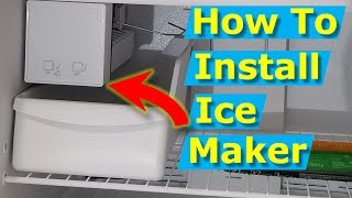 How to Install Ice Maker Box Whirlpool Frigidaire Refrigerators [upl. by Wiatt956]