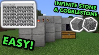 SIMPLE 121 AUTOMATIC STONE FARM TUTORIAL in Minecraft Bedrock MCPEXboxPS4SwitchWindows10 [upl. by Yseulte]