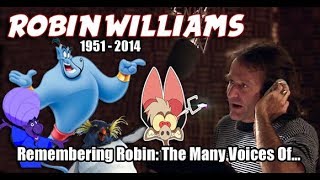 Many Voices of ROBIN WILLIAMS Animated Tribute HD High Quality [upl. by Garvin]