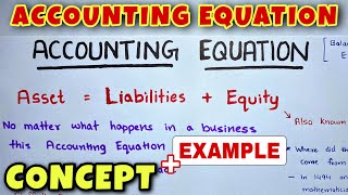 Accounting Equation  Class 11  CA Foundation  By Saheb Academy [upl. by Relyuc]