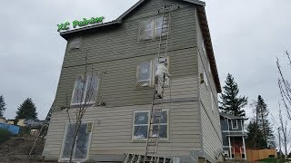 Professional Exterior House Painting FAST Airless Spray [upl. by Akelam]