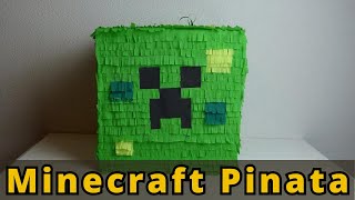 DIY How to make a Minecraft Creeper Pinata [upl. by Akedijn866]