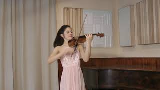 Bach  Fugue from Violin sonata in G minor BWV 1001 María Dueñas [upl. by Aehta]