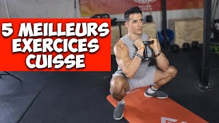 5 MEILLEURS EXERCICES CUISSES  muscler et affiner [upl. by Fergus]