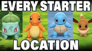 Where To CATCH All Kanto Starter Pokemon In Pokemon Lets Go [upl. by Thorma]