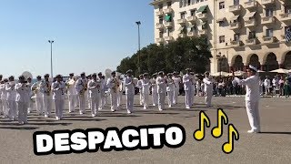 GREEK NAVY BAND PERFORM AMAZING DESPACITO COVER [upl. by Imaon]