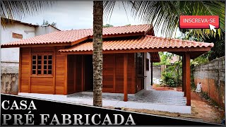 Casa de Madeira Pré Fabricada 06 [upl. by Yemar]