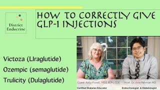 GLP1 How to inject Victoza Ozempic Trulicity [upl. by Longo]