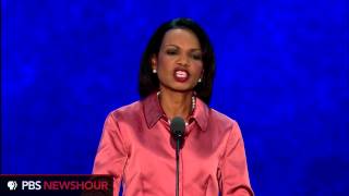 Former Sec of State Condoleezza Rice Hard Work Before Us At Home [upl. by Annoek]