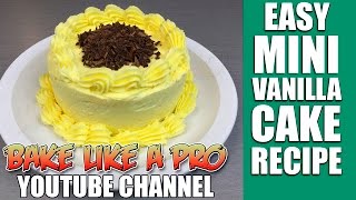 Easy Mini Vanilla Cake Recipe [upl. by Certie524]