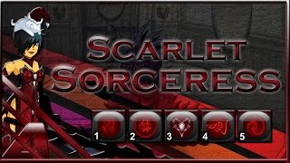 AQW Scarlet Sorceress Ultimate Class Guide Soloing PVP Enhancements Review [upl. by Eirolav]