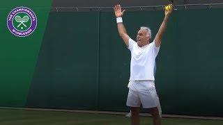 Mansour Bahrami  the master entertainer  Wimbledon 2018 [upl. by Lerual]