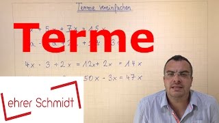 Terme berechnen  Terme und Gleichungen  Mathematik  Lehrerschmidt [upl. by Lonne]