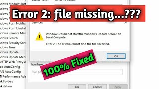 How to Fix quotError 2 The system cannot find the file specifiedquot  COMPUTER MASTER [upl. by Dronski]