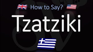 How to Pronounce Tzatziki Sauce CORRECTLY [upl. by Eaneg]