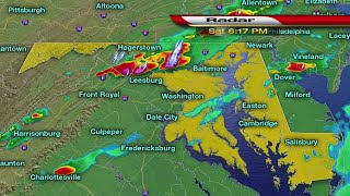 Doppler Radar Tracking Storms Through Maryland [upl. by Anaidirib80]