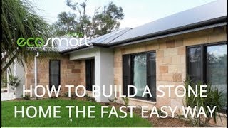 HOW to build a STONE home the Fast EASY way Smart Stone Systems [upl. by Nakeber]