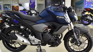 New BS6 Yamaha FZS FI V3 Dark Matt Blue Complete amp Honest Review with on road price  2020 Update [upl. by Adnawal481]