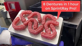 3D Printing Dentures with Nextdent 3D and SprintRay Pro 3D Printer [upl. by Higginson]