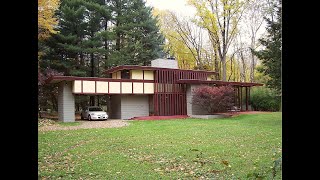 Frank Lloyd Wrights Penfield Usonian House [upl. by Keir449]