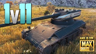 AMX 13 57F alone versus 11  World of Tanks [upl. by Poppas]