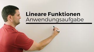 Lineare Funktionen Anwendungsaufgabe  Mathe by Daniel Jung [upl. by Russon550]