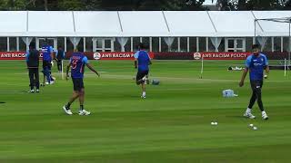 Bhuvi Umran Avesh bowling in tandem at Malahide Ireland I India tour of Ireland 2022 [upl. by Suolekcin986]