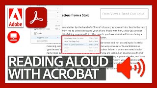 Reading Aloud PDFs  Acrobat DC for Educators [upl. by Lledra941]