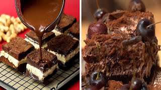 10 Chocolate Brownies Cakes amp Dessert Recipes [upl. by Okramed]