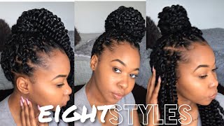 How To Style Passion Twist  8 Easy Styles  Kinzey Rae [upl. by Etnahs]