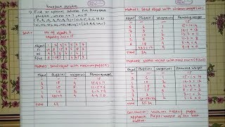 knapsack Problem Hindi  Greedy Method  DAA  Example 1 [upl. by Ashlan162]