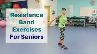 10 Minute Resistance Band Workout For Seniors [upl. by Ojillib]