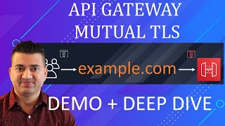 Amazon API Gateway Mutual TLS with DEMO  Custom Domain vs Custom Domain Mutual TLS mTLS [upl. by Yelssew]