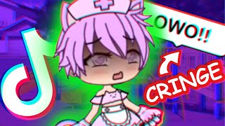 Gacha Life Tik Tok CRINGE Return of the OWO CATS [upl. by Ahsotal]