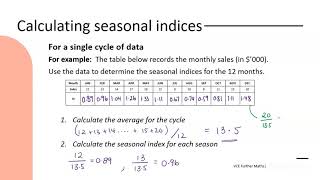 Seasonal Indices [upl. by Erastatus]