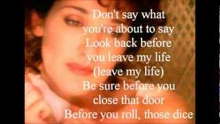 Celine Dion  Think Twice lyrics [upl. by Tiat]