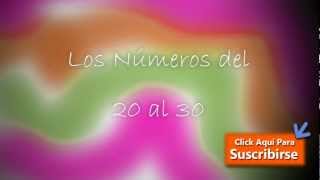 Los números del 20 al 30 en Español  The numbers from 20 to 30 in Spanish [upl. by Agace594]