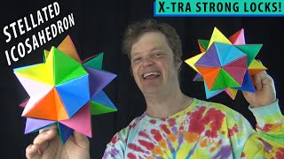 Origami Stellated Icosahedron 🌞 Triakis Jeremy Shafer [upl. by Klecka]