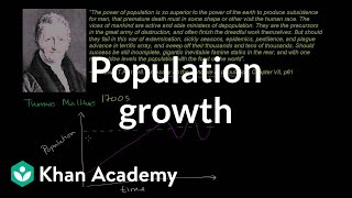 Thomas Malthus and population growth  Cosmology amp Astronomy  Khan Academy [upl. by Azmah]