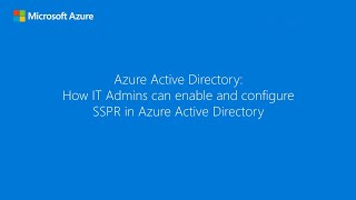 How to enable and configure SSPR in Entra ID [upl. by Pedaias]