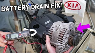 BATTERY DRAIN KIA SORENTO SPORTAGE DEAD BATTERY WHEN CAR SITTING [upl. by Nnahaid]