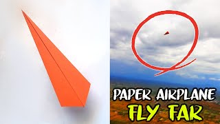 How to Fold the WORLD RECORD Paper Airplane 🌍✈️ [upl. by Novets]