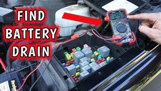 DEAD BATTERY  How to FIND a Parasitic Battery DRAIN Using Multimeter [upl. by Avrom444]