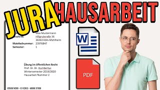 HAUSARBEIT alle FORMALIA einstellen In 10 EINFACHEN SCHRITTEN [upl. by Lennor]