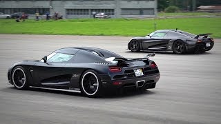 940HP Koenigsegg Agera X vs 1500HP Koenigsegg Regera DRAG RACE  HeadtoHead Accelerations [upl. by Combe]