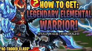 AQW  Legendary Elemental Warrior Class FULL WalkThrough ACTAGGED  Class Showcase [upl. by Irik]