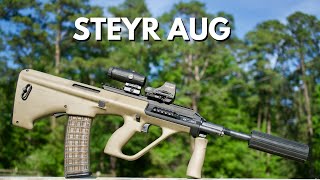 Steyr AUG Rifle Review VS AR15 [upl. by Clercq]